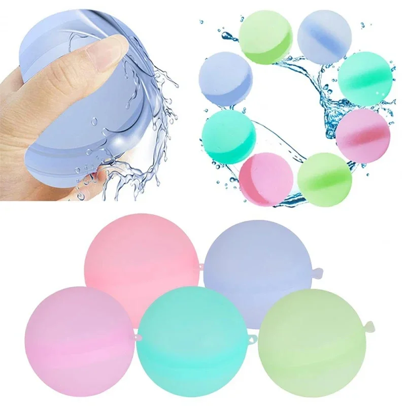 Reusable Water Balloons Toys Quick Fill Self Sealing Water Bomb for Summer Games Children's Adults Outdoor Activities Toy Gifts