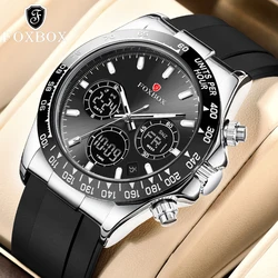 LIGE Fashion Military Watches for Men Luxury Original Sports Chronograph Men Watch ​Waterproof Quartz Clock Digital WristWatch