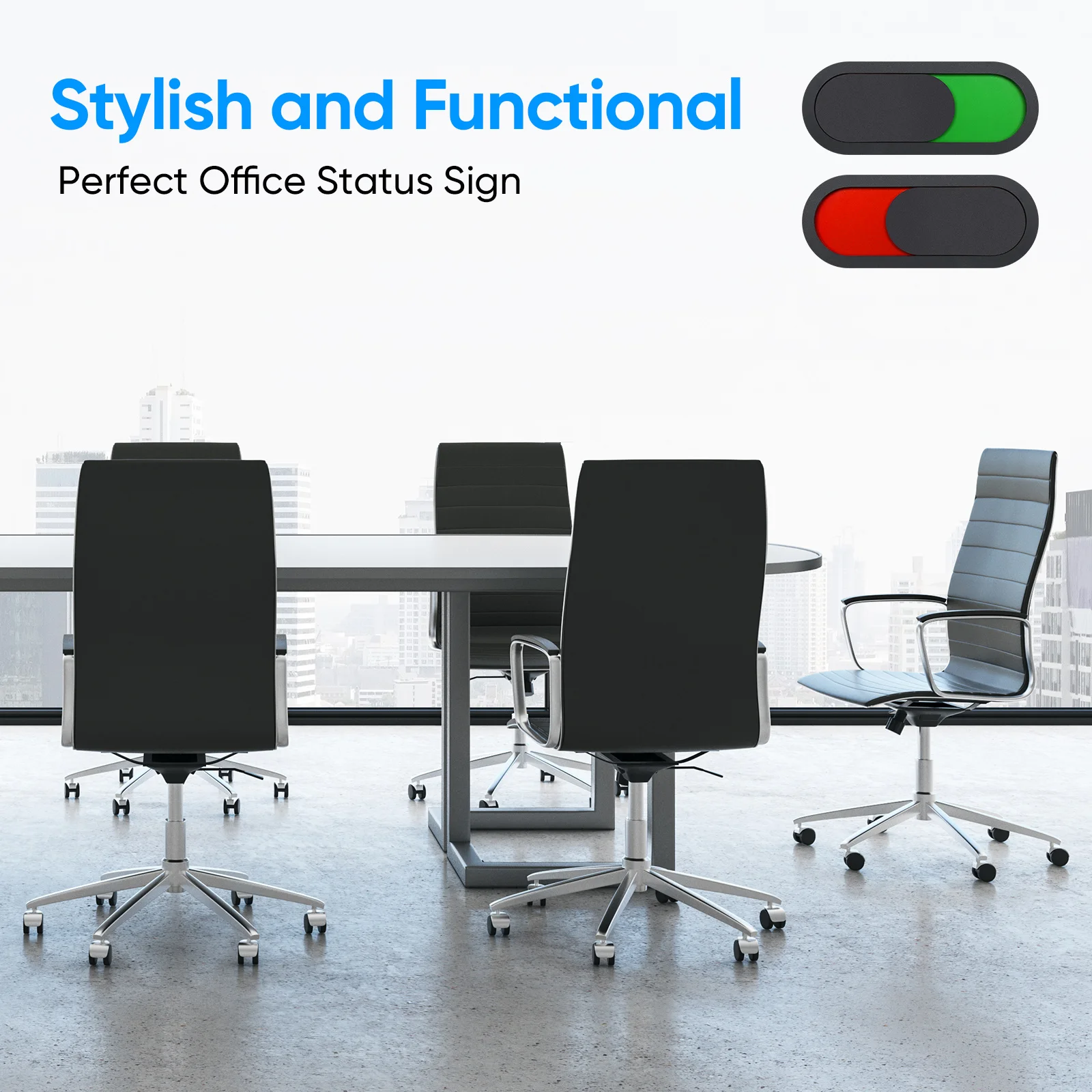 

Small Slide Door Sign Privacy Slider Conference Room Indicator Do Not Disturb Office Meeting Status Sign 10x4cm