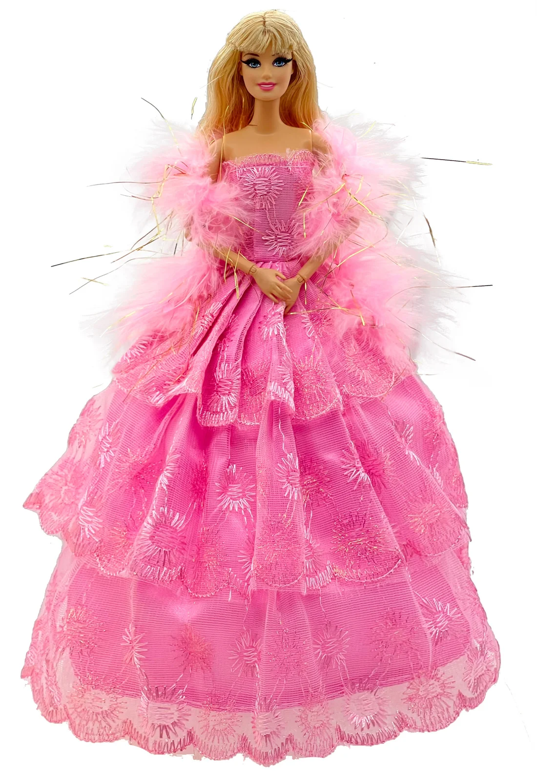1 Set Puppenzubehör Prinzessin Puppenkleid + Puppenschuhe für 11,5 Zoll 30 cm Puppenkinder oder GeburtstagsgeschenkA1 – Detail 19