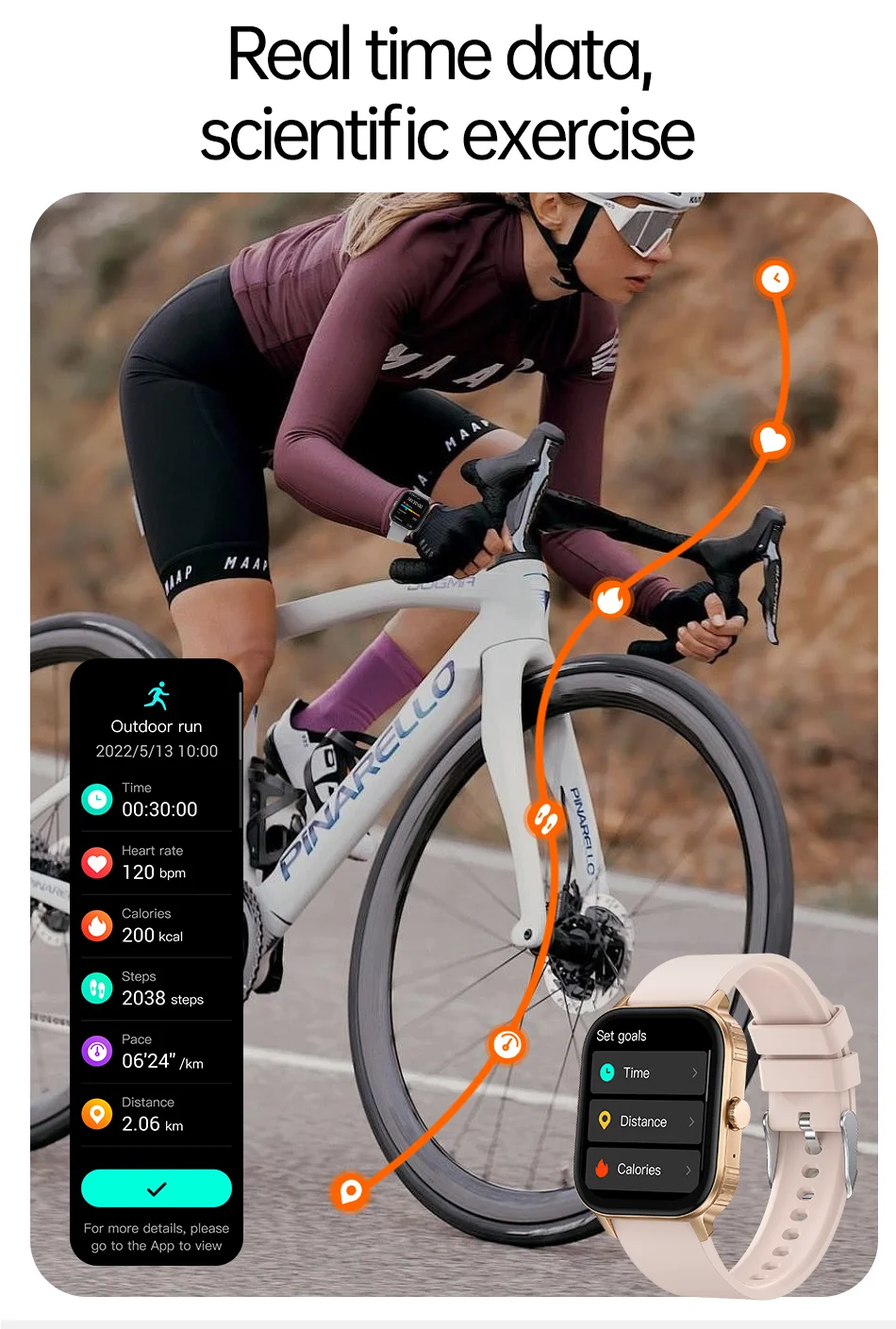2026 Neue Outdoor-Sport-Smartwatches für Männer und Frauen, kabelloses Telefonieren, Sprachassistent, Bowl-Lifting-Display, Frauengesundheit – Detail 4