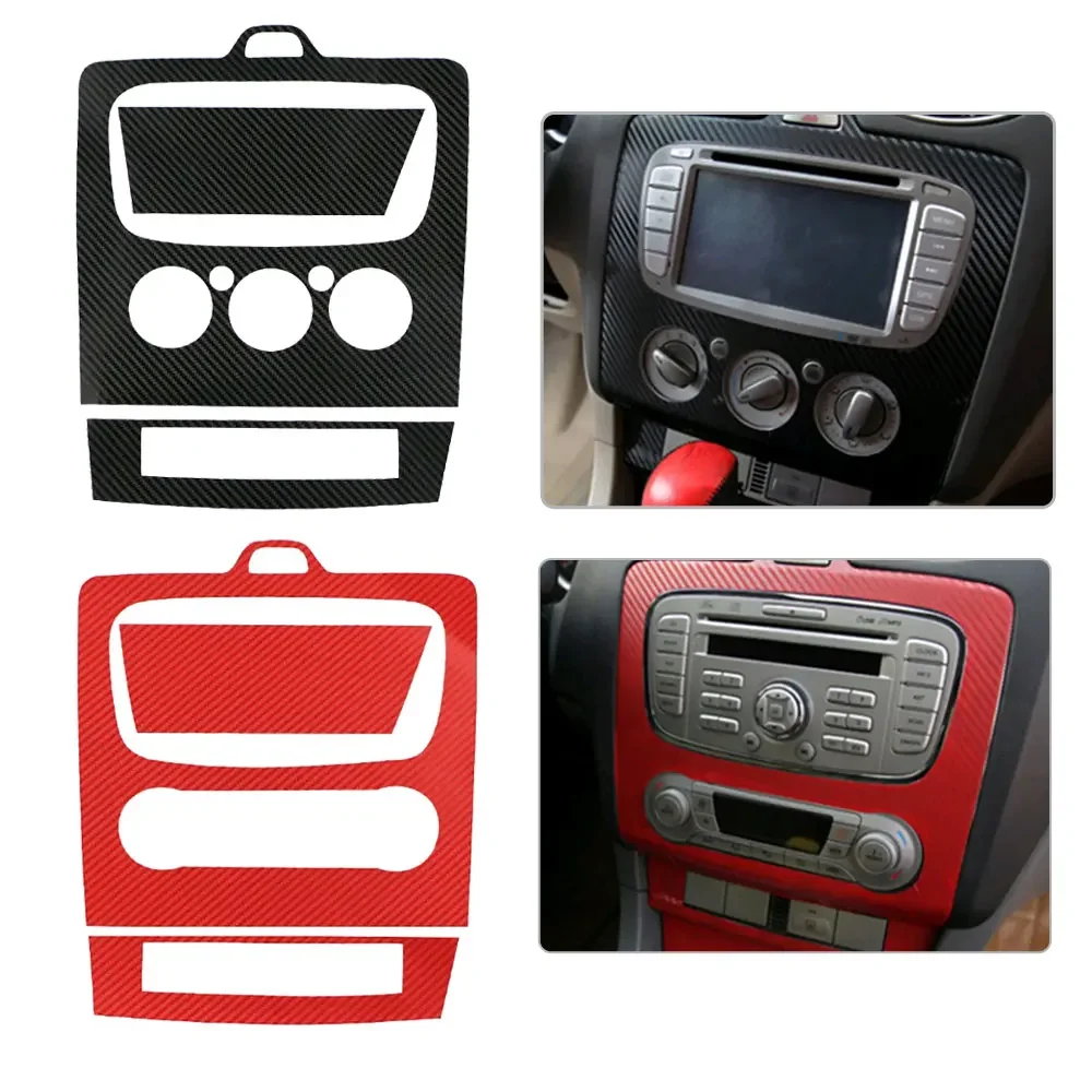 

1Pc Fashion 3D Carbon Fiber Car AC Console Protector Sticker Car Interior Accessories for Ford Focus 2 2009 2010 2011 2012 2013
