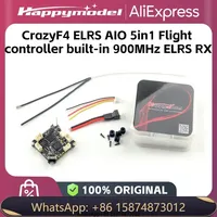 HappyModel CrazyF4 ELRS AIO 5in1 Fli ght Controller Built-in 900MHz ExpressLRS ELRS RX BLHELIS 5A 200mW for FPV Tinywhoop Dr one