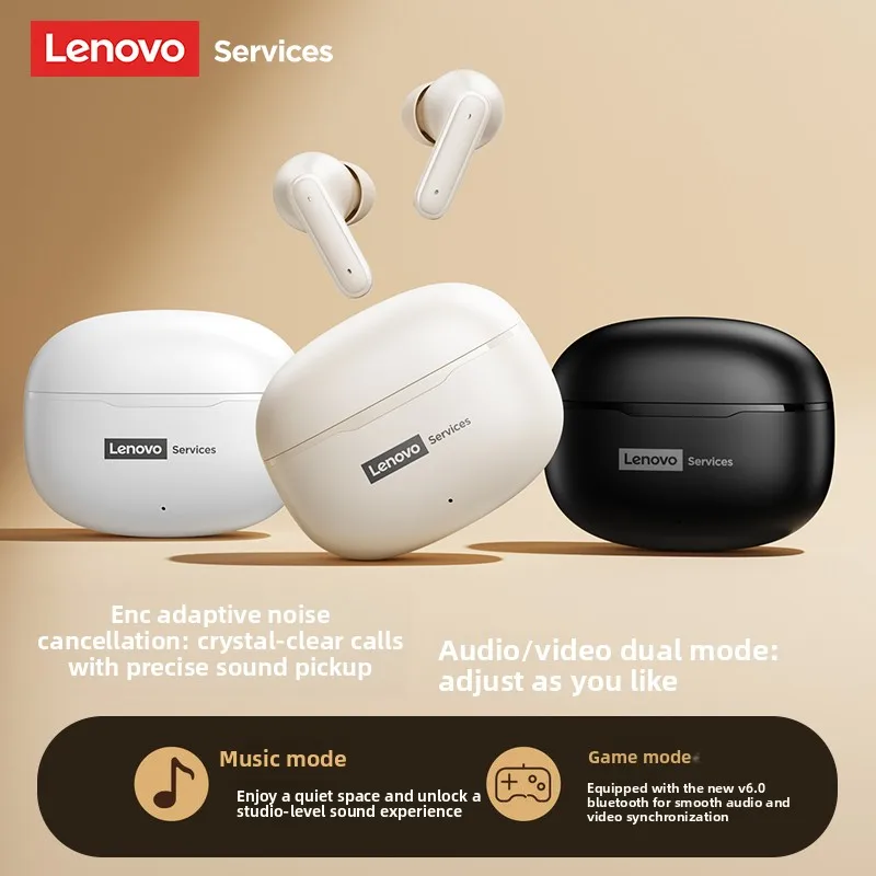 Écouteurs Bluetooth TWS Lenovo LE229 originaux, écouteurs sans fil avec micro, son Hi-Fi, casque étanche, nouveau