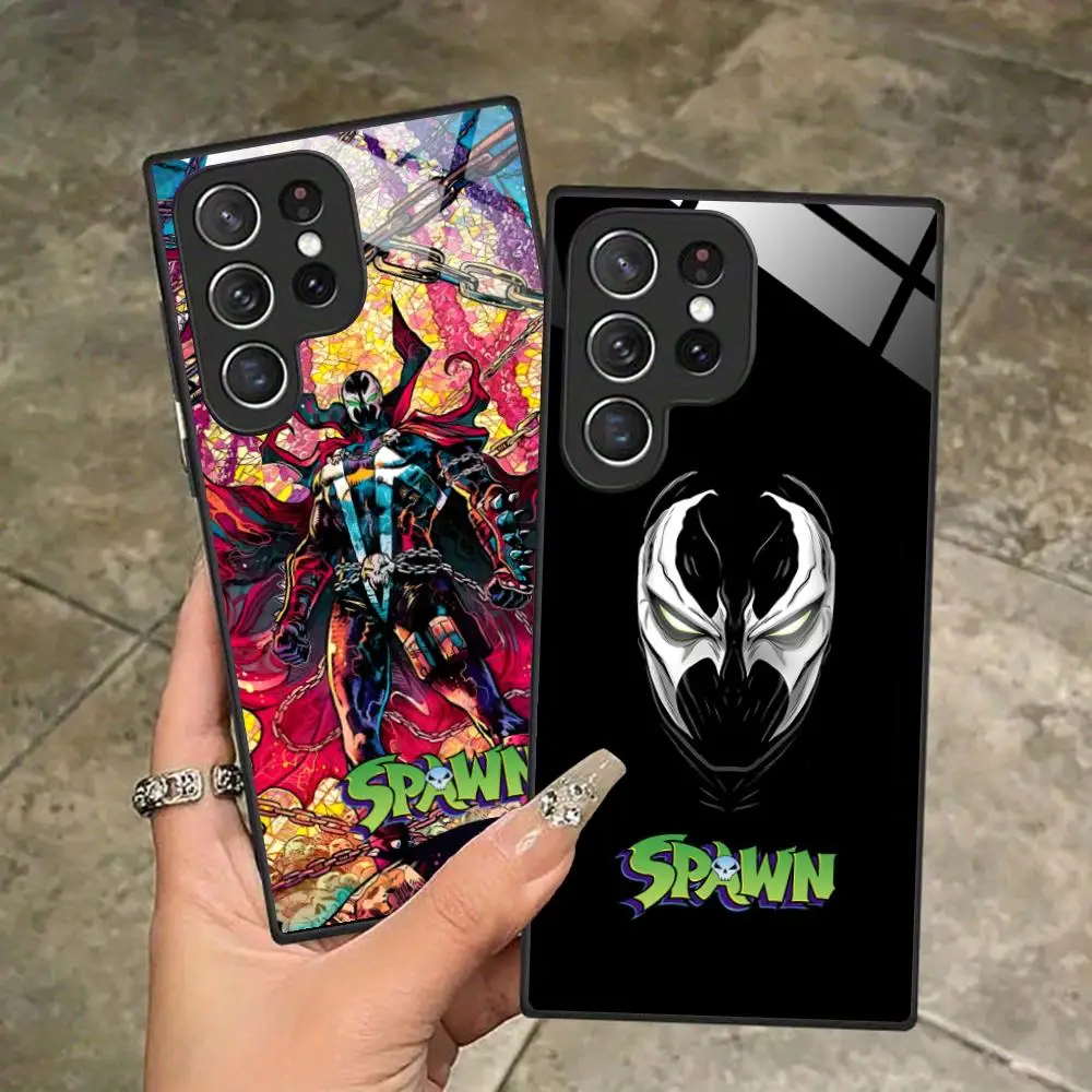 Funda Protectora de Vidrio para Teléfono Fashion Spawn-S para Samsung Galaxy A56 55 54 53 52 51 36 35 34 23 16 15 5G