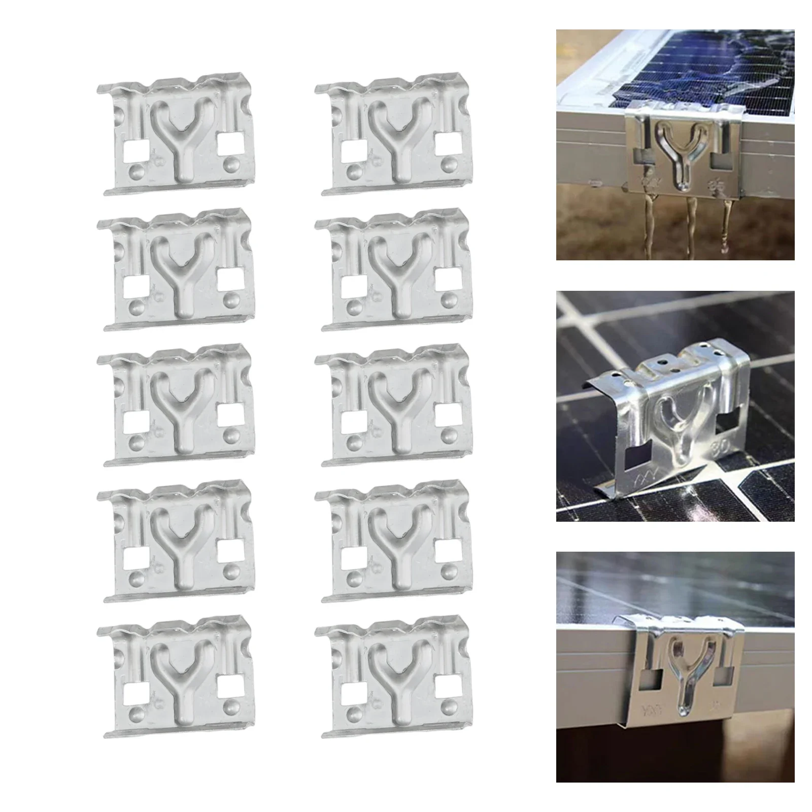 50x33mm Solar Panel Drain Clips Adaptable For Solar Configurations Enhanced Energy Production For Solar Panels