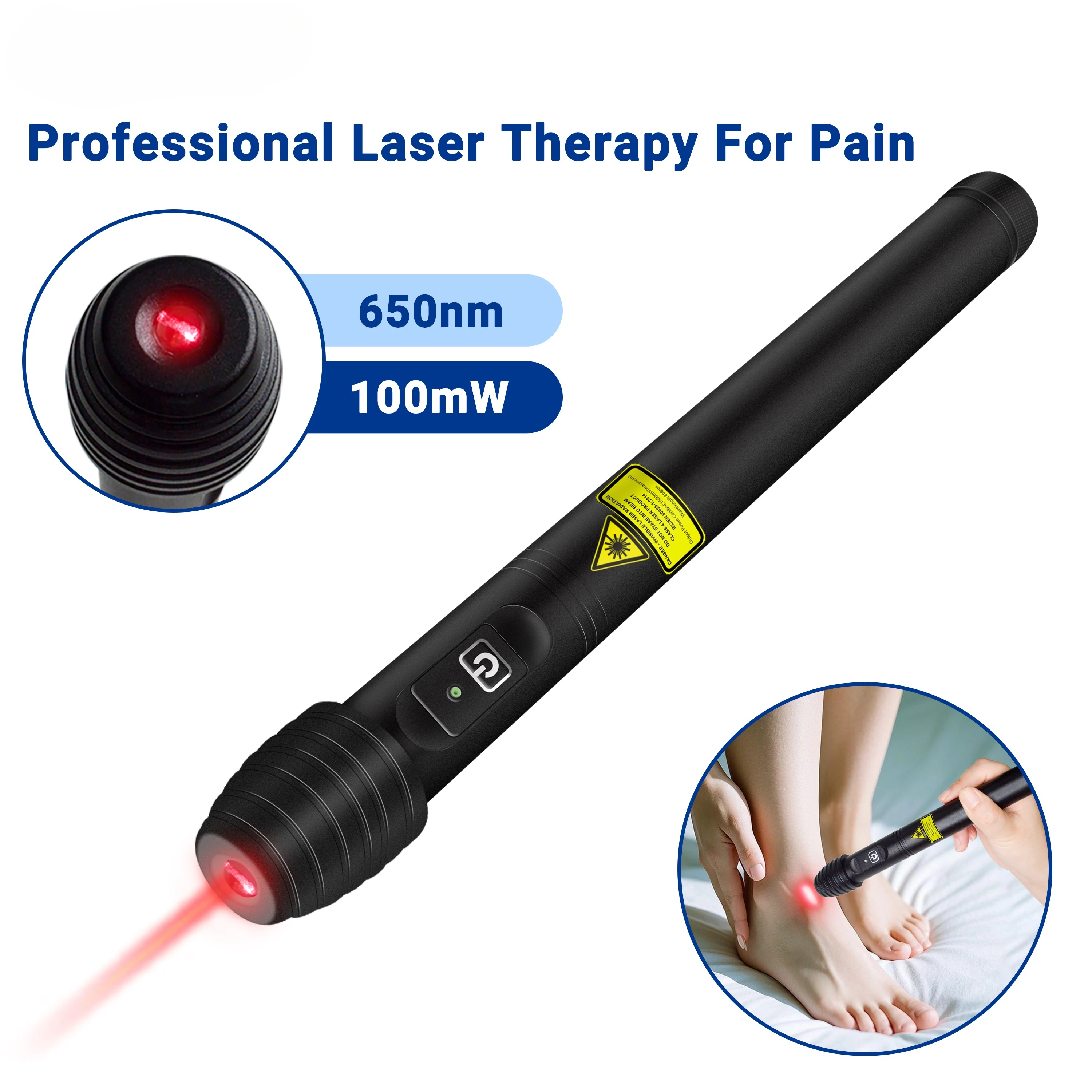 

Frovab 650nm Red Light Cold Laser Therapy Pen Portable LLLT Device for Arthritis Sciatica Muscle Pain & Inflammation Relief