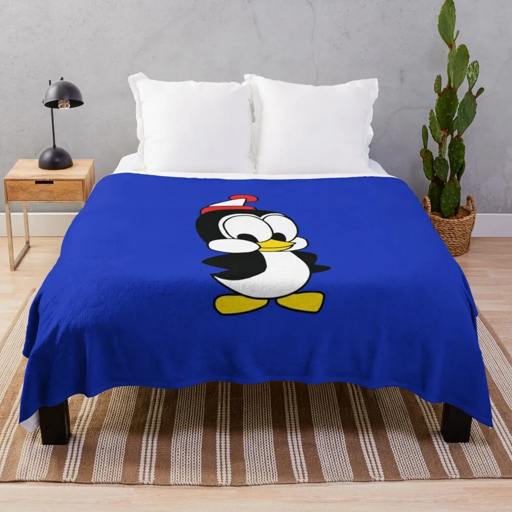 Chilly Willy Penguin Gift For Kids Girls Boys, Anniversary Throw Blanket Tourist Blankets For Baby Travel Blankets