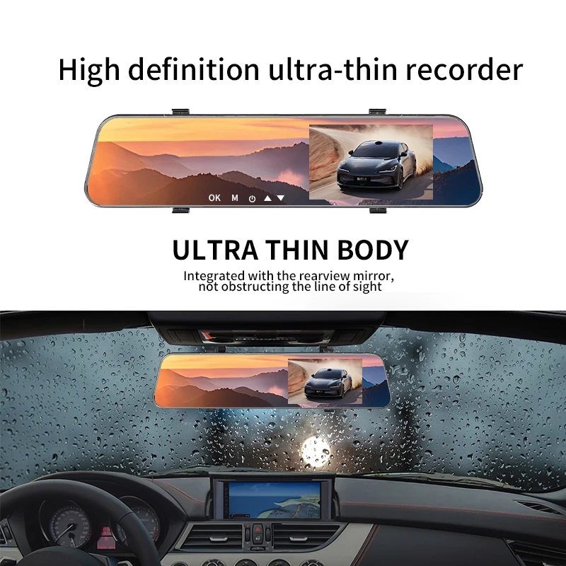 

Видеорегистратор, автомобильный видеорегистратор, передняя автомобильная камера 1080P с функцией супер ночного видения, запись на петлях