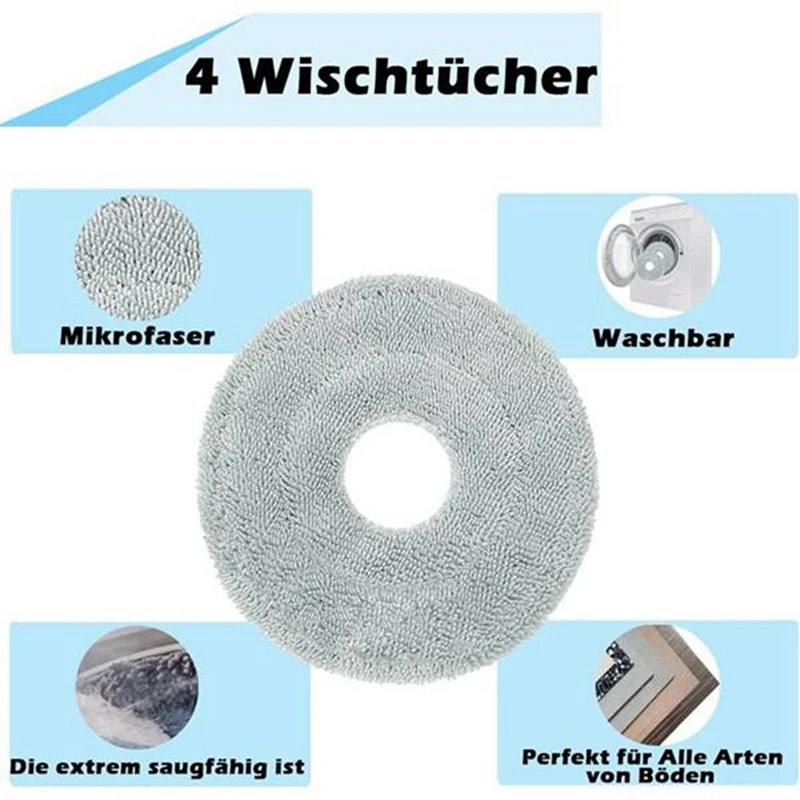 ABKP-For Dreame L10s Pro Ultra Heat/X30 Ultra/X30 Pro/Mova E30 Ultra Robot Vacuum Cleaner Cleaning Kit