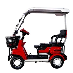 Comfortable Big Seat 2 Seat Electric Golf Cart Mobility Four-Wheeled Scooter For The Elderly And Disabled