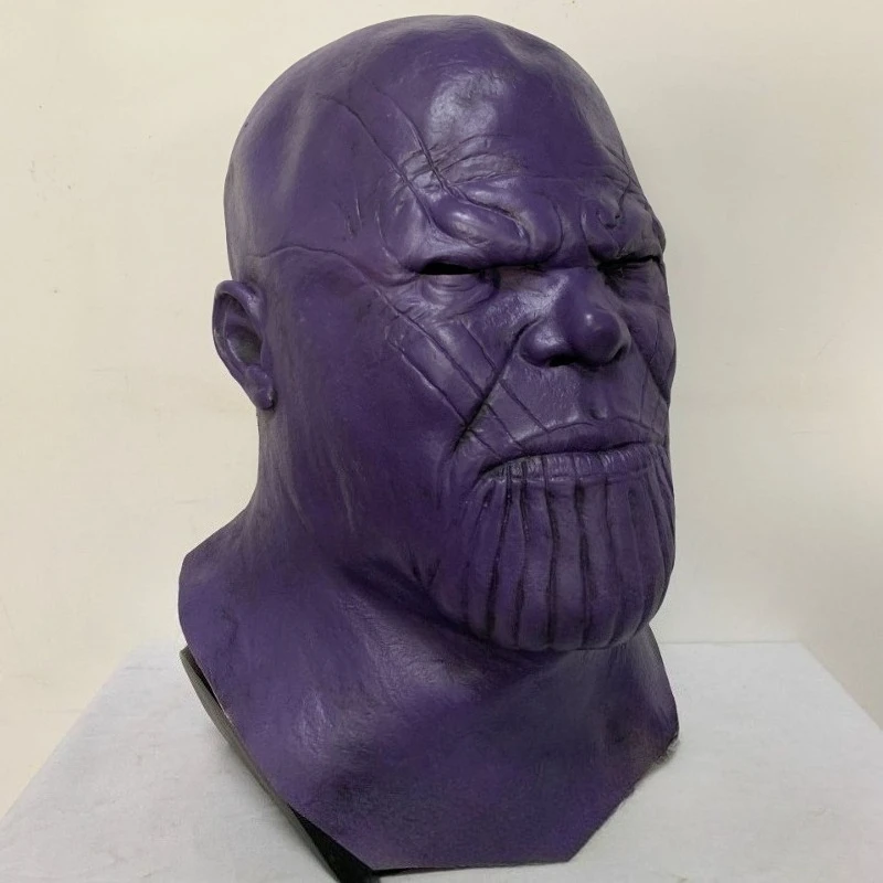 

Superhero Deluxe Thanos Mask Helmet Infinity Gauntlet Infinity War Gloves Costume Fancy Dress Party Anime Stage Show Props Gift
