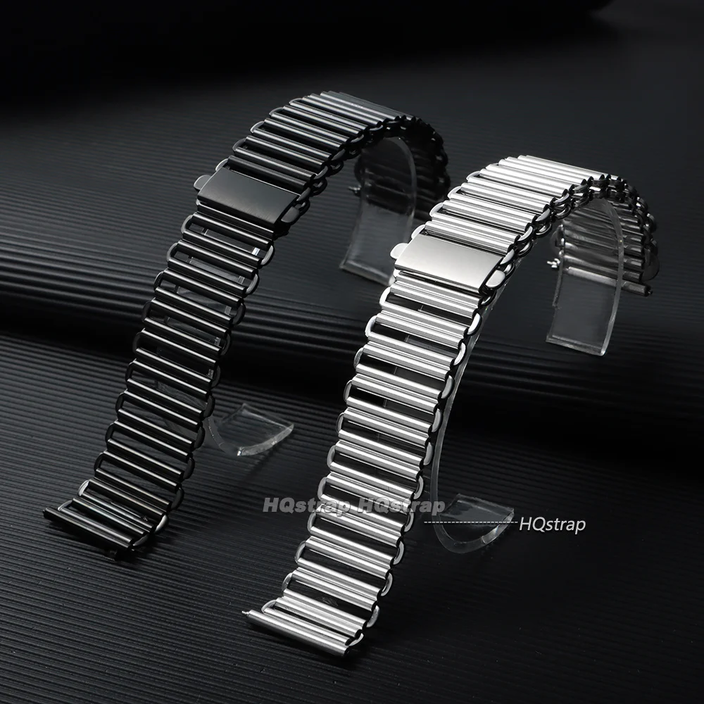 316L Stainless Steel Watch Strap 18mm 20mm 22mm Bonklip Bracelet for Rolex for Omega Universal Wristband Business Metal Band