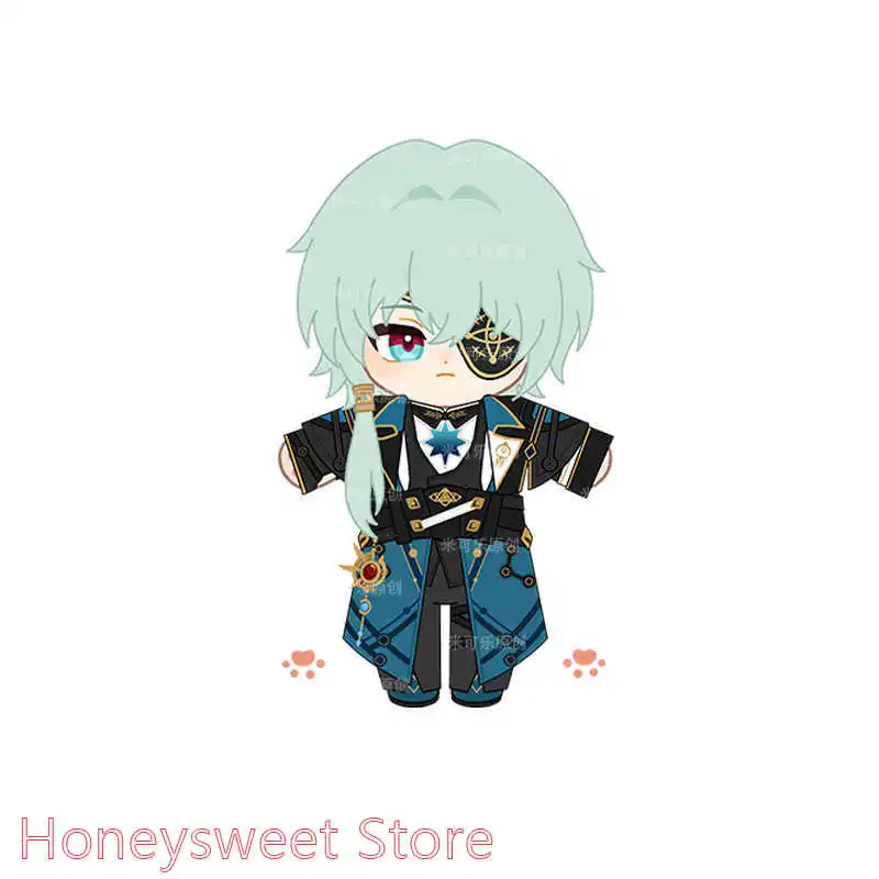 

20cm Anime Anaxagoras Honkai: Star Rail Cosplay Soft Plush Cotton Stuffed Doll Body With Clothes Dress Up Plushie Toys Gift