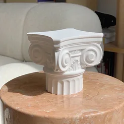 Roman Column Tray Cement Mold Concrete Building Desktop Decoration Craft Silicone Molds Aromatherapy Candle Gypsum Mould