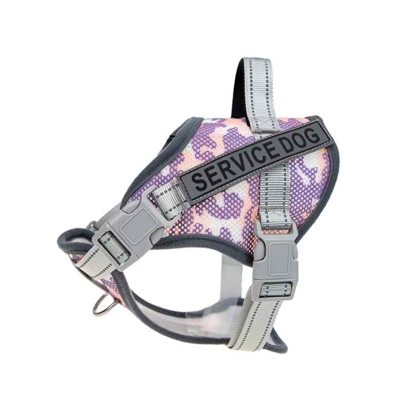 

Dog Harness Reflective No Pull Adjustable Vest Durable Polyester Pet Harness Comfortable Neck Protect for Small Medium Large Dog