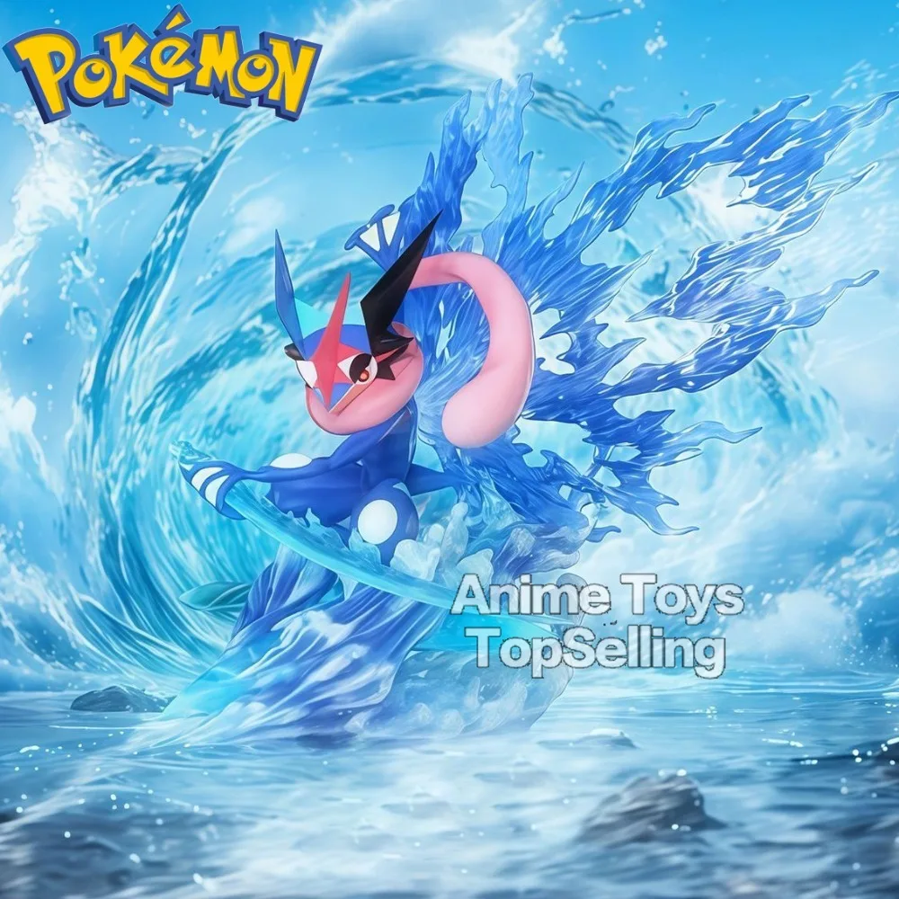 11cm/4.33in Anime Pokemen Figure Butterfly Wings Greninja Action Figures Pvc Statue Desktop Collection Model Toys Gifts
