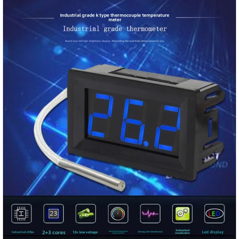 XH-B310 Digital Thermometer K-Type Thermocouple Industrial Temperature Meter -30℃~800℃ High Temperature Detector