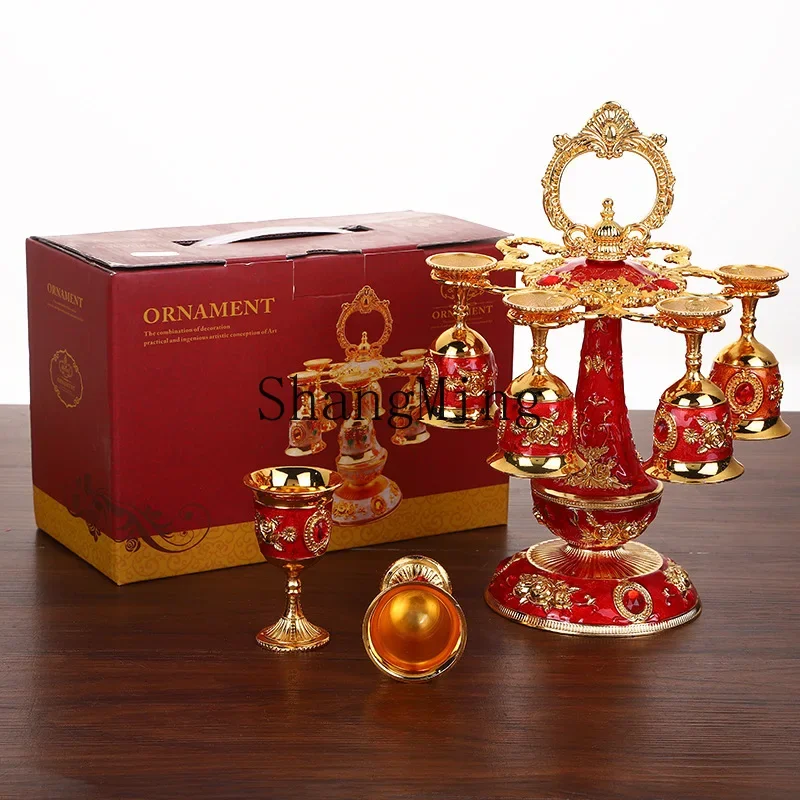 

CL wine glass holder rose wine glass holder hotel living room fashion simple metal glass holder set