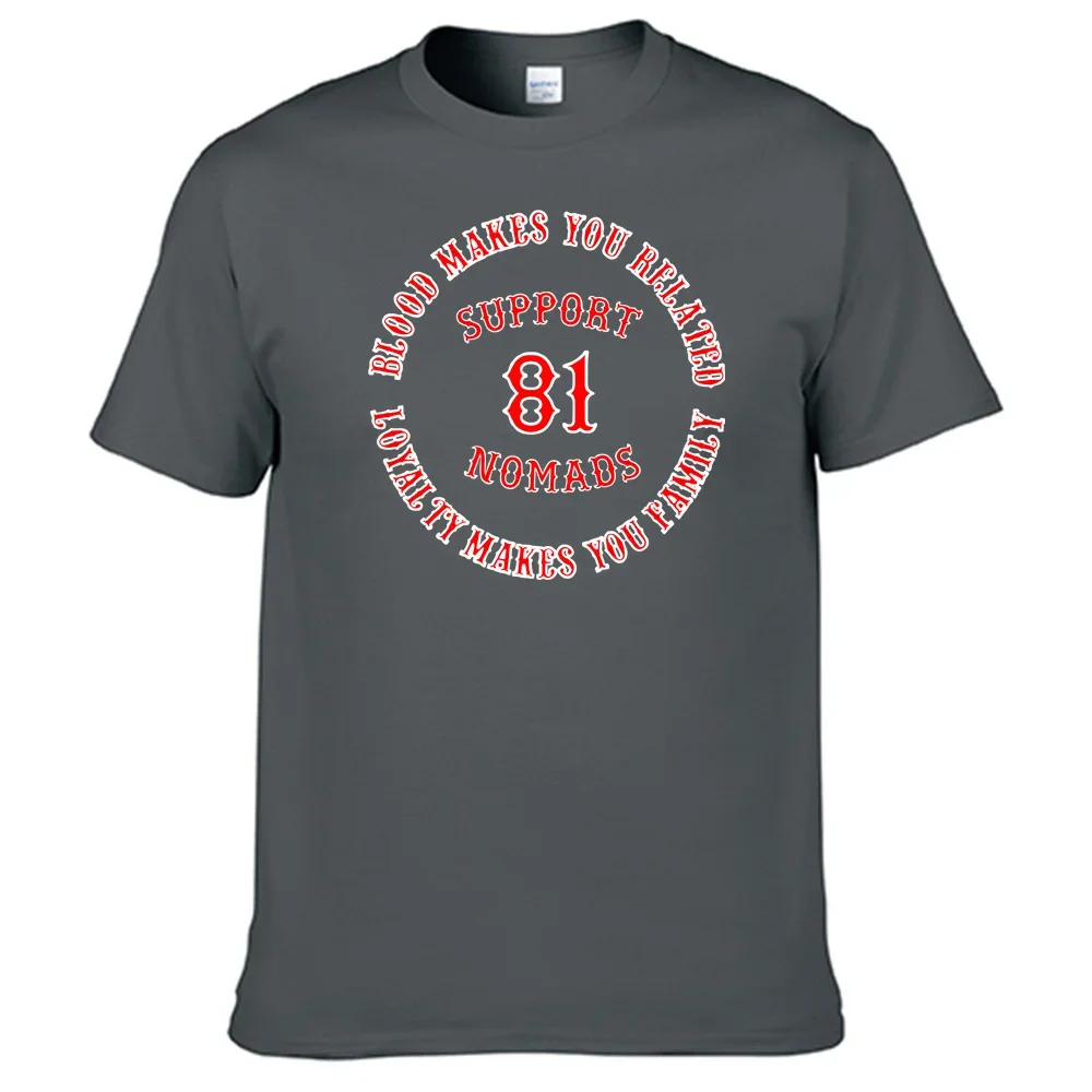 Support 81 Nomads Hells Angels T Shirt 100% Cotton Top Sales Shirt N14