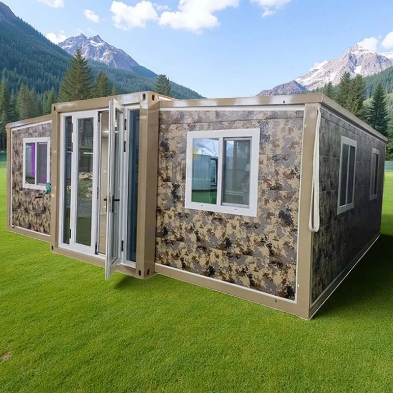 YG Customized 20ft 30ft 40ft Detachable Flat Roof Modern Expandable Prefab Container House With Bathroom And Kitchen Capsule Vil