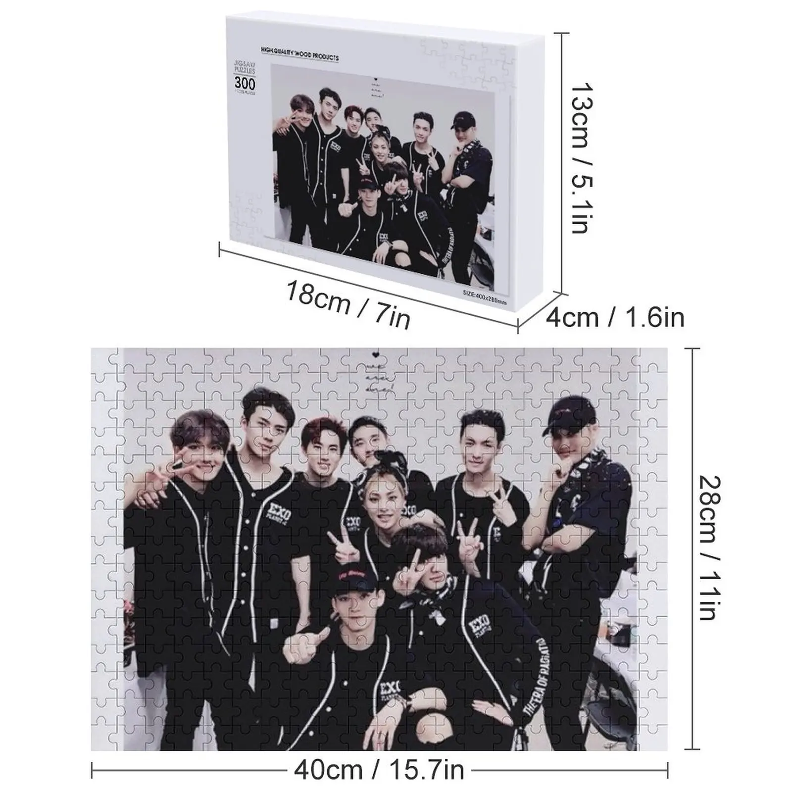 EXO.OT09.We Are One Puzzle personnalisé enfants cadeaux bois pour adultes jeu enfants cadeaux personnalisés Puzzle