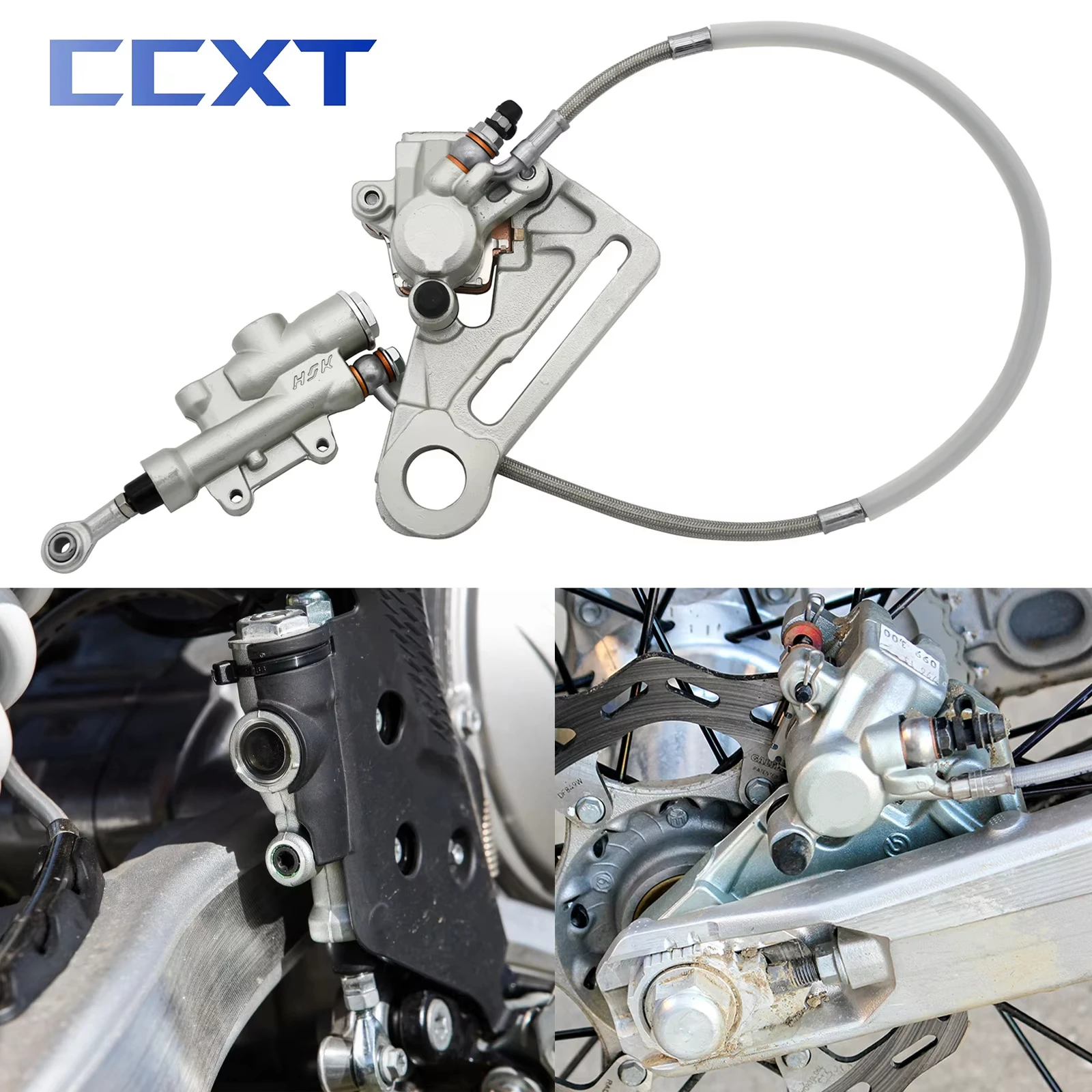 

For EXC250 EXC300 XC250 XC300 Motorcycle Rear Brake Pump Assembly Hydraulic Caliper Oil Hose For KTM XC XCF SX SXF EXC EXCF TPI