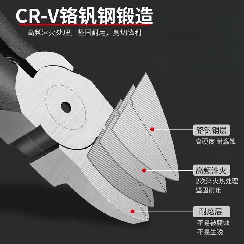 Industrial grade nozzle pliers, oblique pliers for electricians