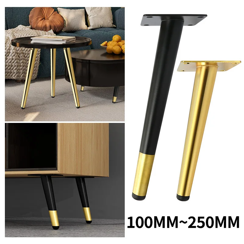 Pés de Metal Cabinet End Table Feet Pés de Apoio Simples do Sofá Mobília de Mesa de Cabeceira Banheiro Pcs