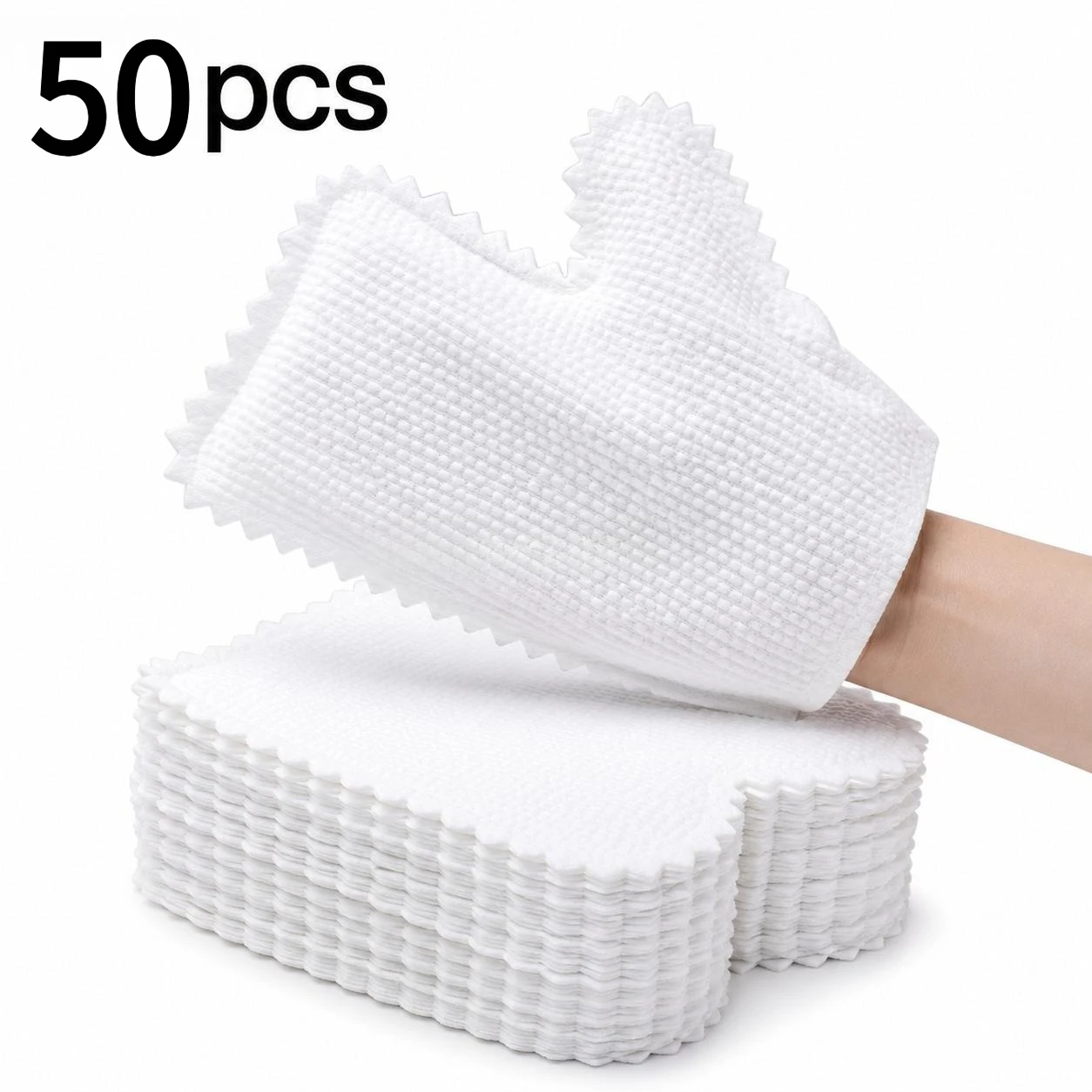 50pcs Reusable Microfiber Dusting Gloves, for Wet and Dry Cleaning of Home Kitchen, Bathroom, Furniture, Glass, Windows, and Car