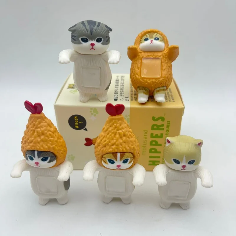 

New Hot Blind Box Toy Replica Qitan Mofusand Cat Fortune Sandy Cat Fried Shrimp Head Party Cute Pet Style Doll Desktop Toy Gift