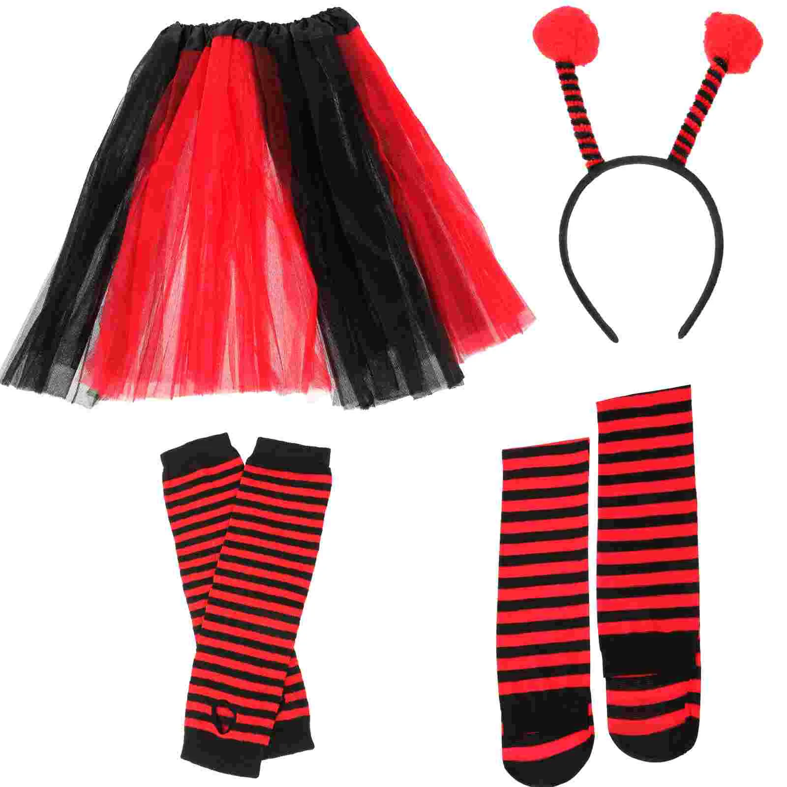 Ladybug Clothing Accessories Decor Decorate Costume Accessory Knee Socks Party Supplies