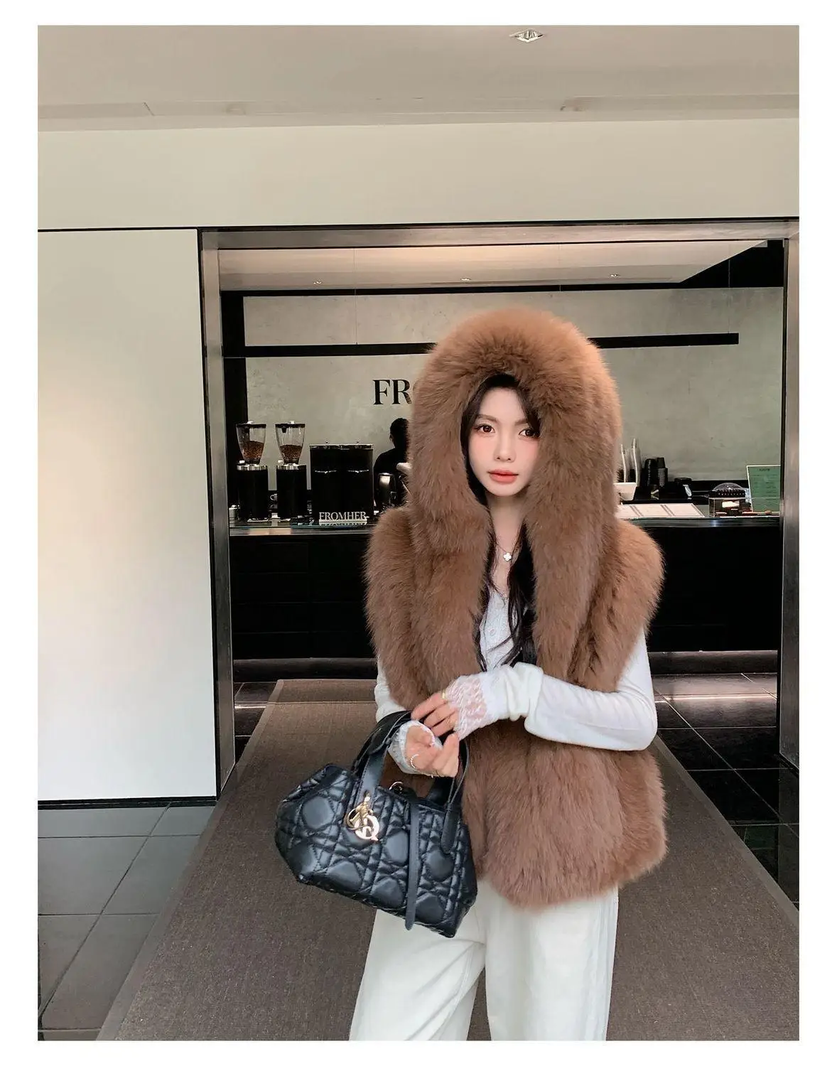 

Жилеты Жилеты Толстые женские эмо-зимние флисовые стеганые широкие непринужденные уютные незамерзающие минималистичные многослойные мягкие теплые городские OL