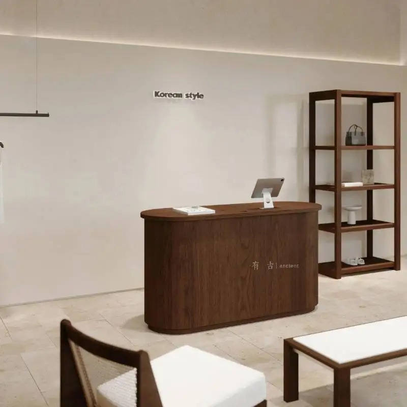 

Travel Dentist Reception Counter Barber Boutique Retail Store Reception Counter Clothing Shop Receptiebalie Toonbank Furniture