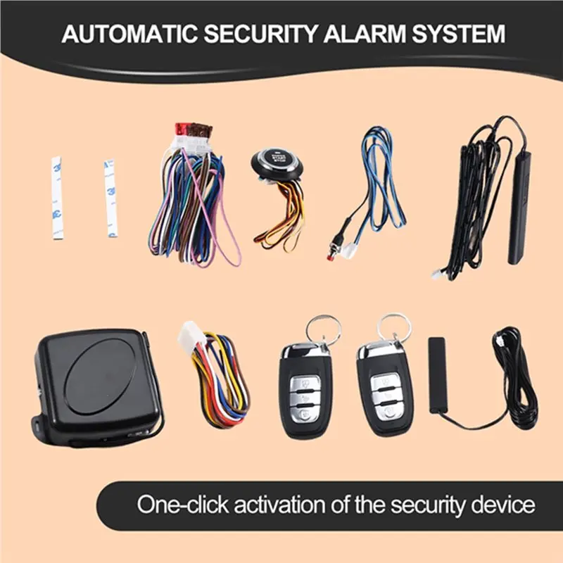 A13Z-One-Click Start Device With Ignition Control Remote Car Automatic Fortification And Extinguishment Functionality