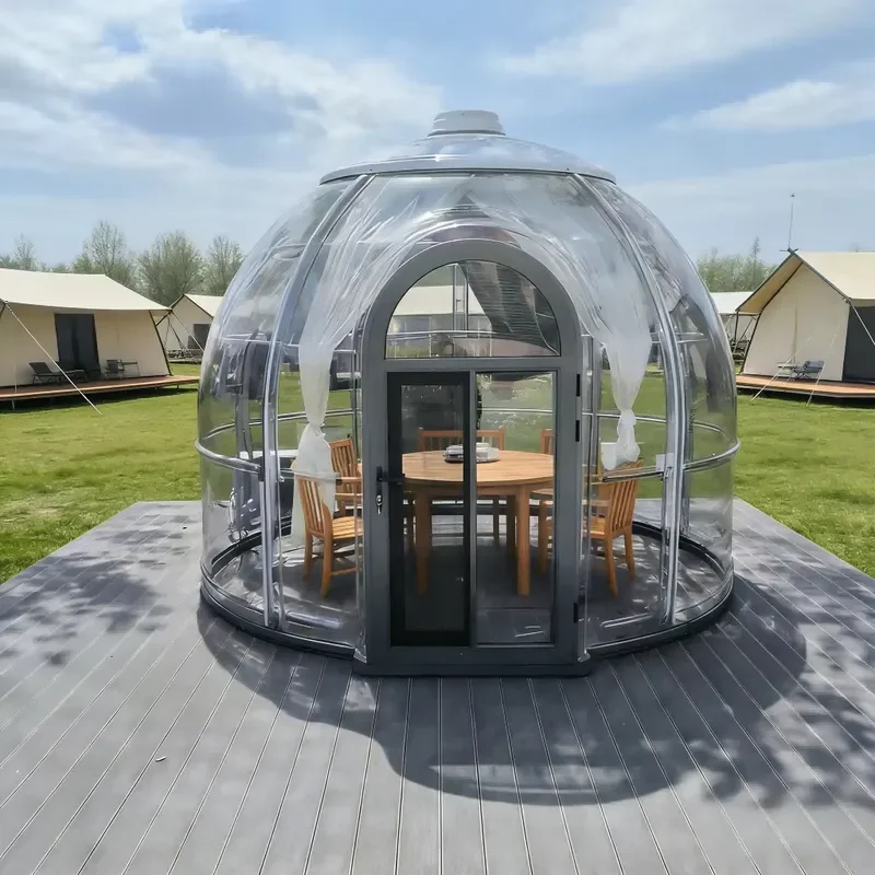 CE Certification Low Cost Prefab Dome House Kit Waterproof Geodesic Dome for Home or Hotel Use