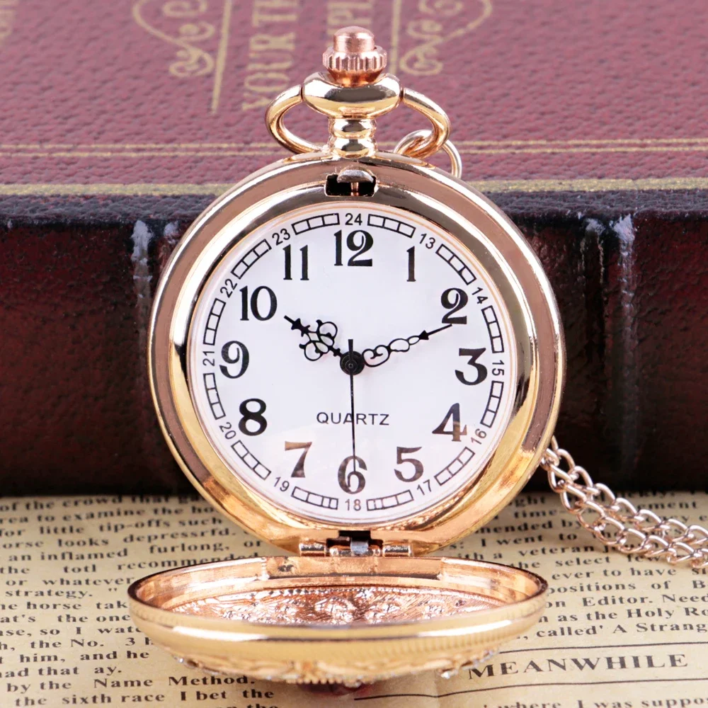 High Quality Fashion Luxury Vintage Pocket Watch Ladies Pendant Clock Chain Retro Women Quartz Pocket Watch Relojes de bolsillo