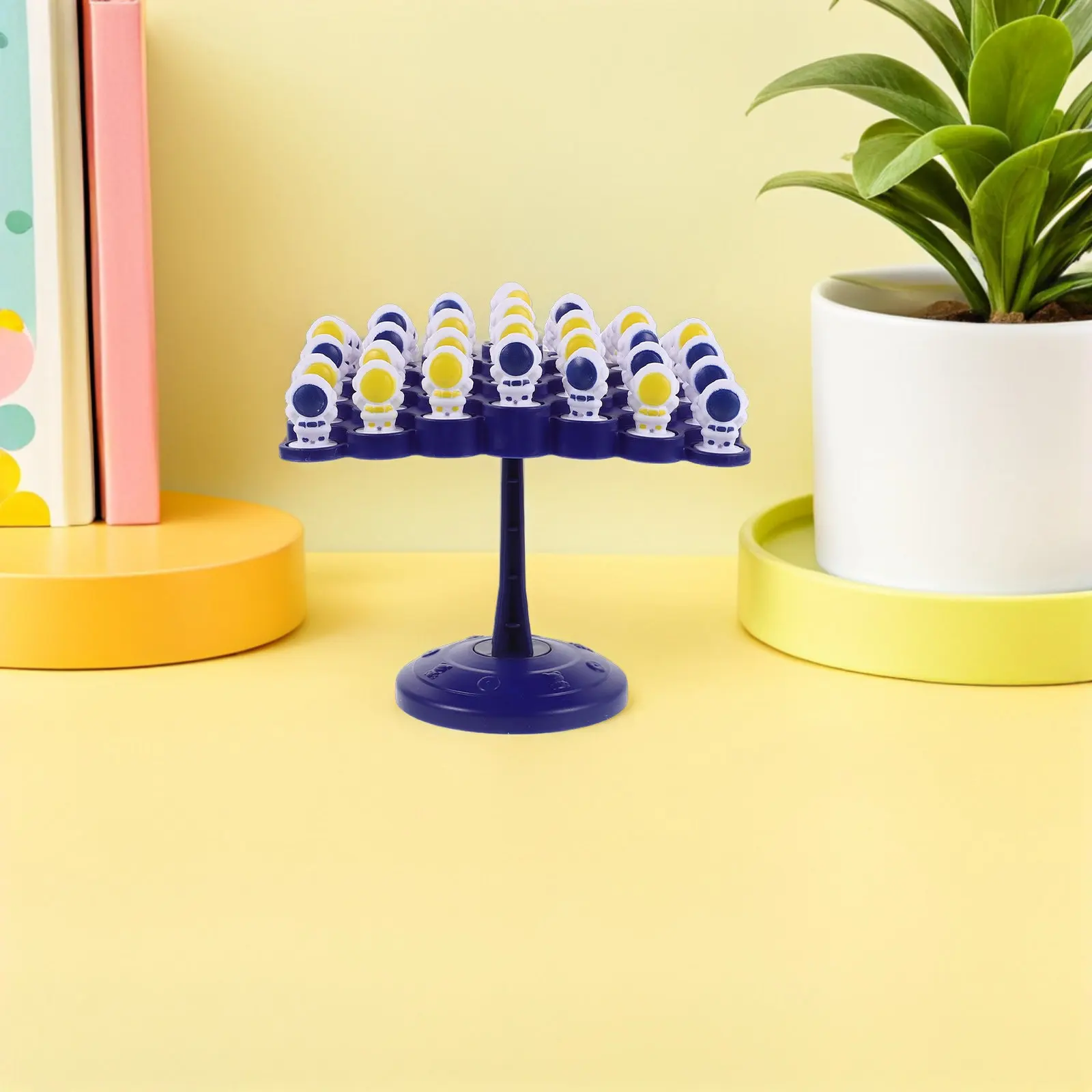 1 Conjunto de Jogo de Equilíbrio em Formato de Árvore - Desafio de Empilhamento de Astronautas para Festas em Família - Melhora a Coordenação e Habilidades Motoras Finas