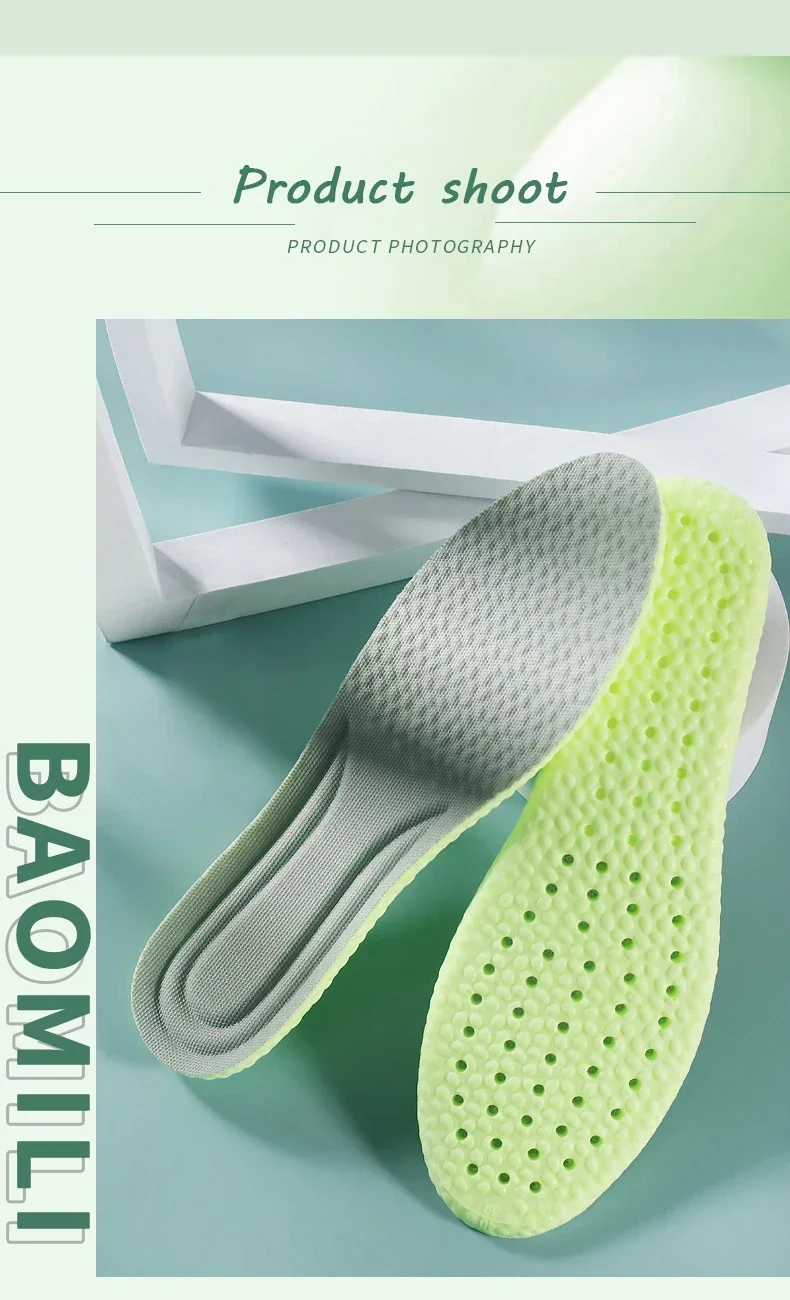 Neue EVA-Sport-Einlegesohle für Schuhe, weiche, stoßdämpfende, atmungsaktive Deodorant-Einlegesohlen für Füße, Männer und Frauen, Schuhsohle, Laufvorlage – Detail 12