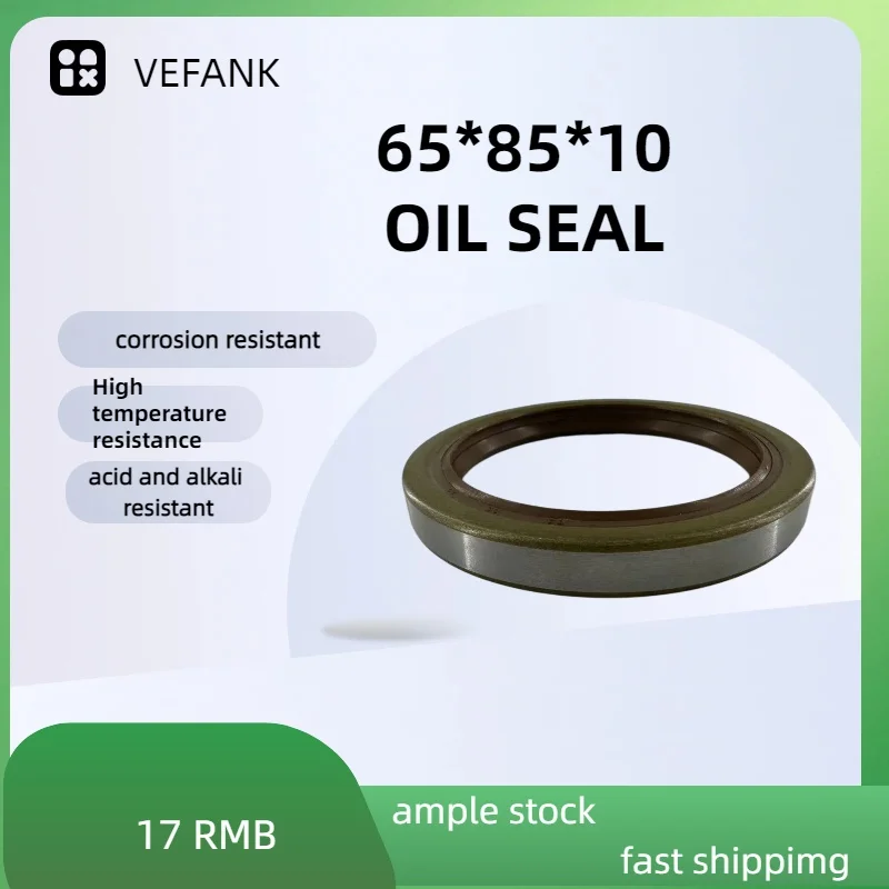 65*85*10 oil seal NBR nitrile rubber factory direct sales suitable for truck shaft seals VEFANK