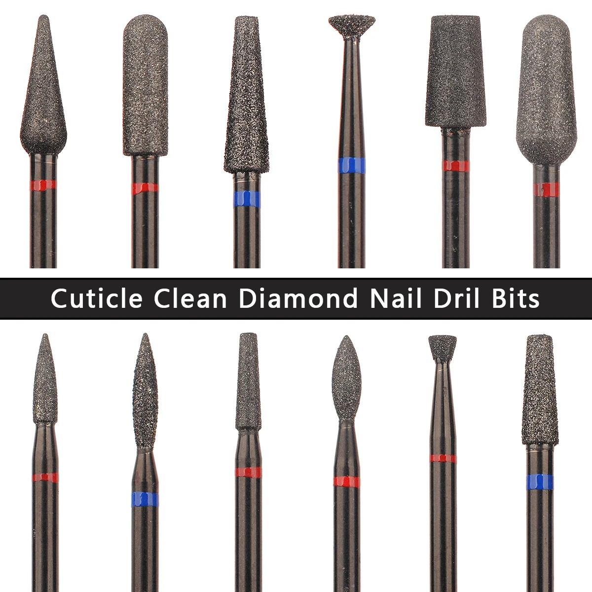 1pc Black Diamond Nail Drill Bit 3/32