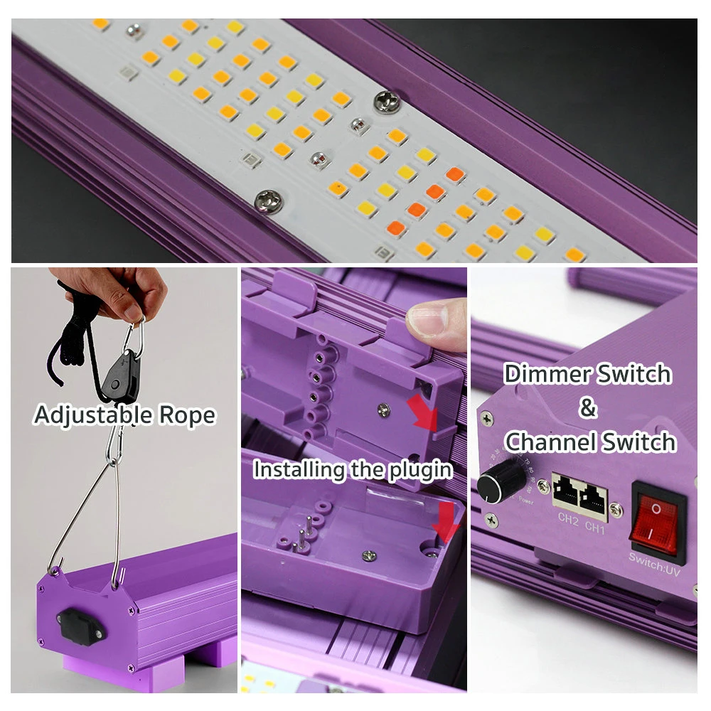 LED Full Spectrum Grow Light 240W-1000W High Power Aluminum Frame Plant Lamp Lighting Suitable For Greenhouse Hydroponic Flowers