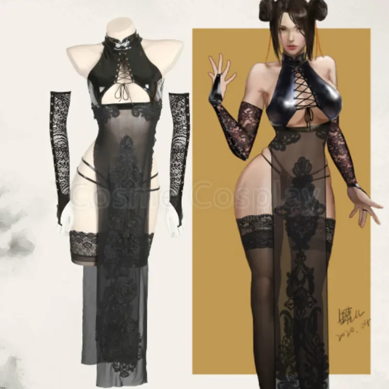 

Qipao cos, аниме, сетка, рандомный лак, Горячая продажа, черный, коричневый