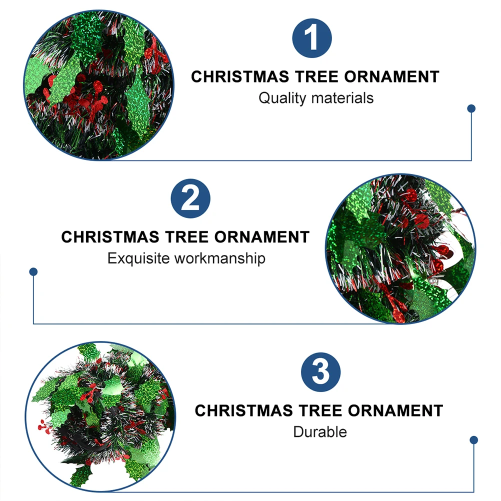 

3Pcs Mini Christmas Tree Plastic Artificial Garland Xmas Tree Desktop Ornament Home Decoration Showcase Layout Prop