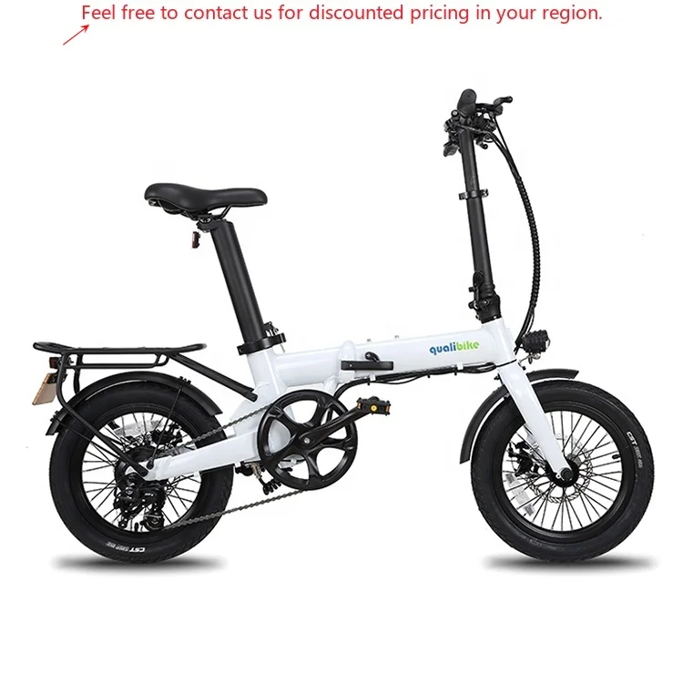 

2023 Trade Assurance HOT Sale 16inch 36v 350w Foldable Electric Bike 10.4ah Long Range City E Bike Adult Mini Velo Electrique