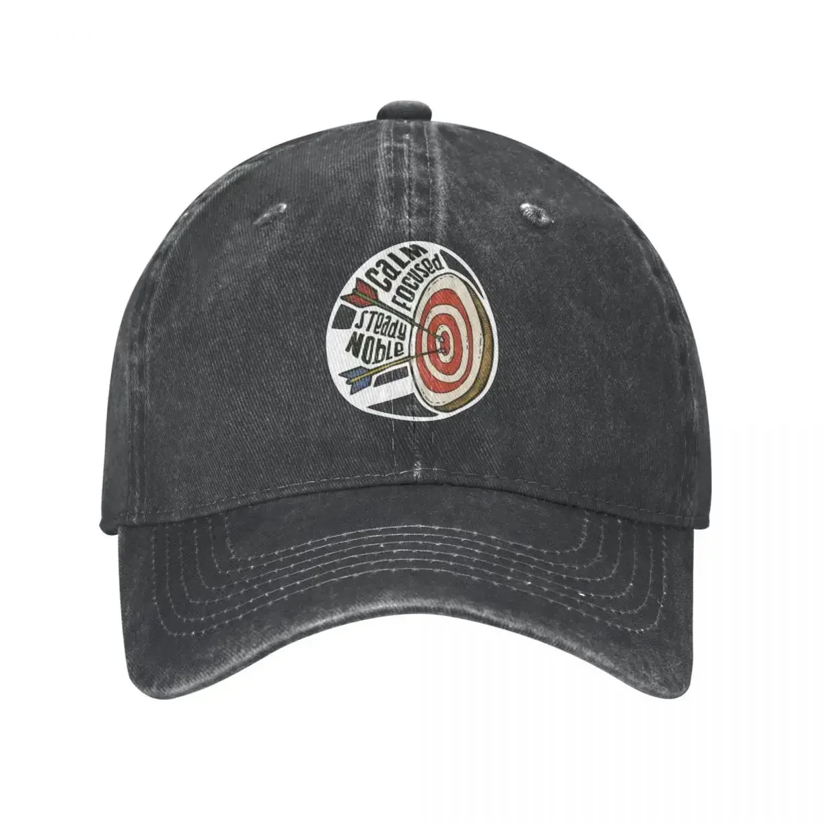 New Archery Unisex Style Baseball Cap Arrow Bow Distressed Cotton Caps Hat Classic Outdoor Running Golf Adjustable Fit Headwear