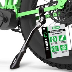 RBRL Cavalletto per bici regolabile Cavalletto per bicicletta in alluminio Antiscivolo Durevole Supporto laterale per bici per bici elettrica MTB da 24-29