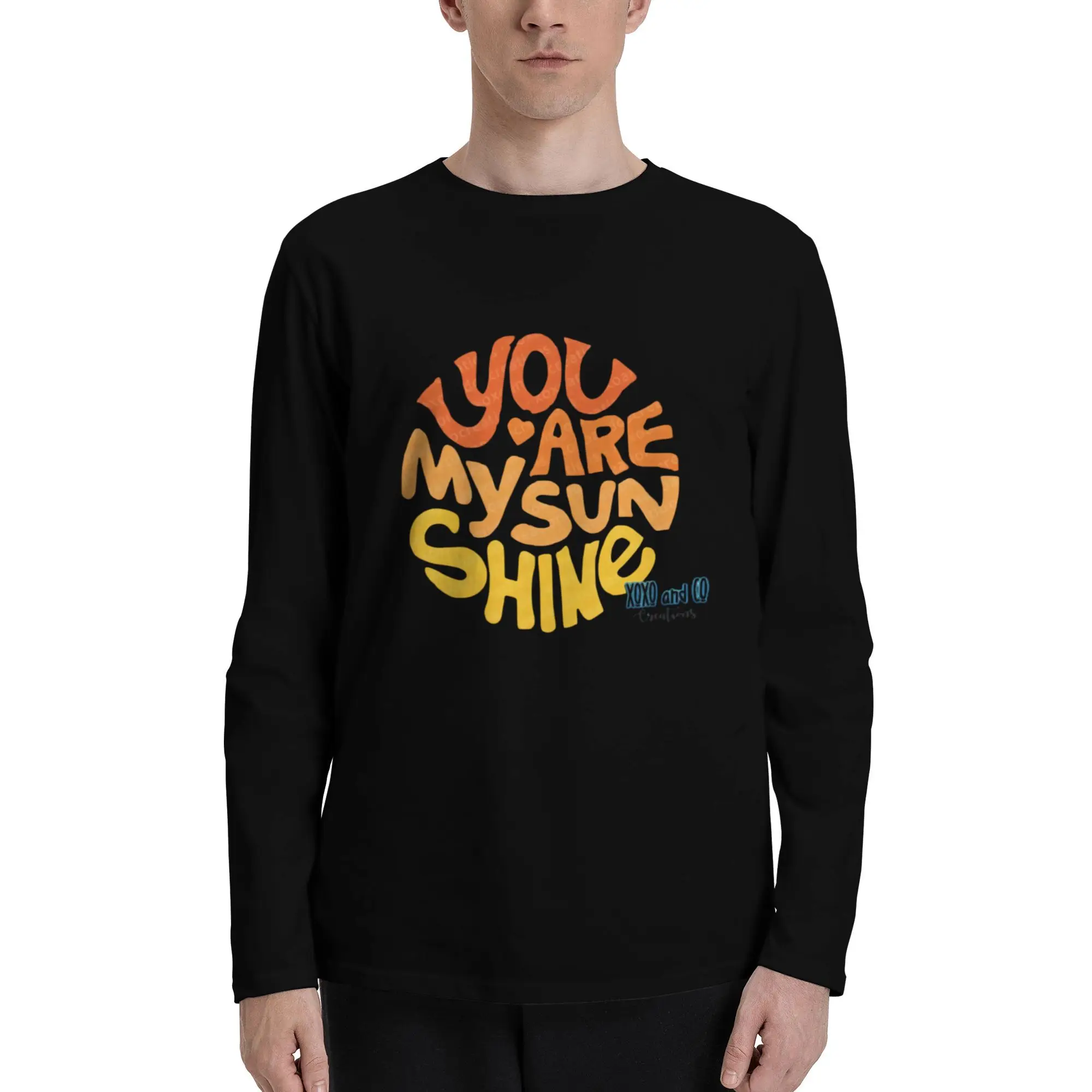 Мужская футболка с принтом You Are My Sunshine