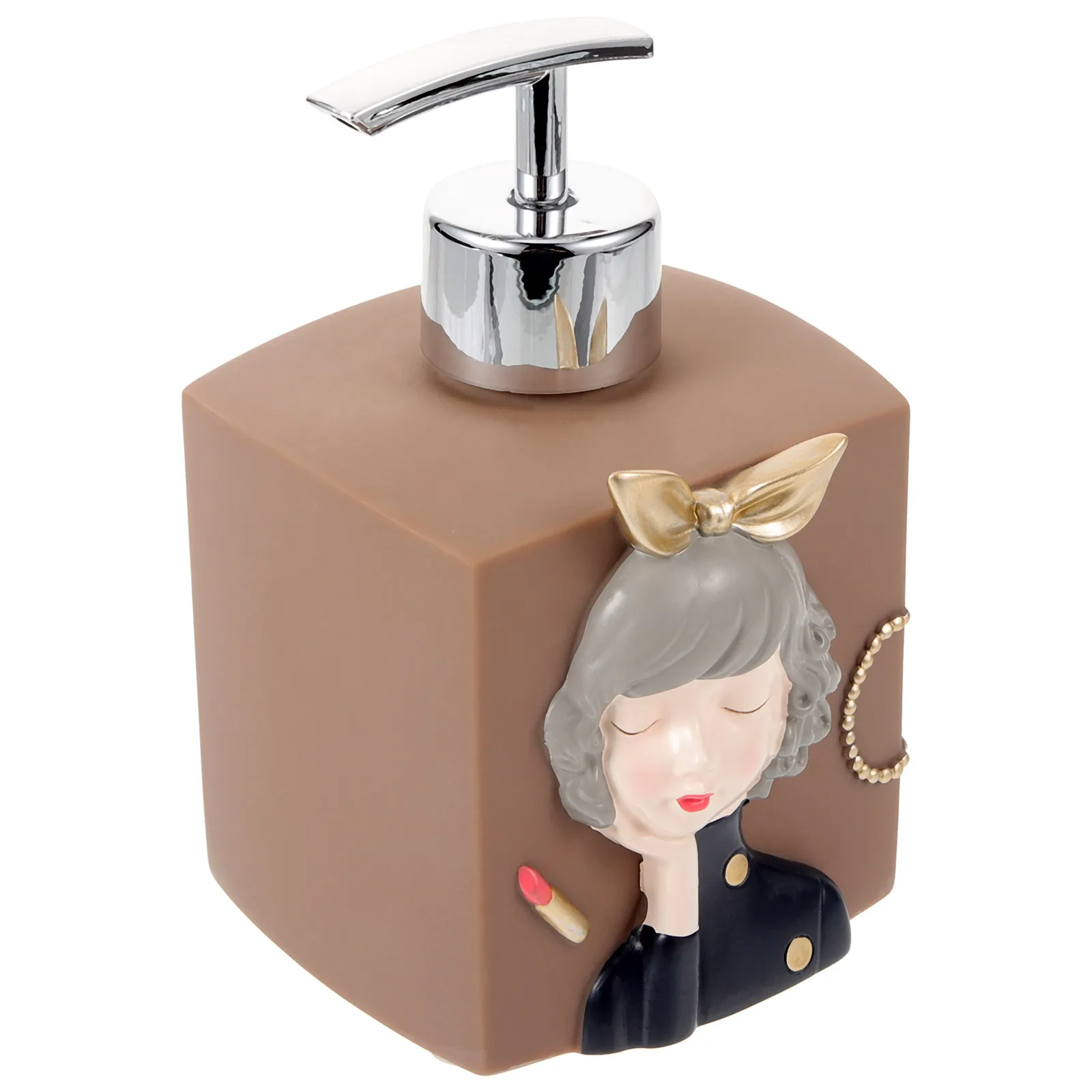 

330ml Luxury Essential Oil Soap Dispenser Cute Hand Soap Pump Bottle for Bathroom and Kitchen Countertop
