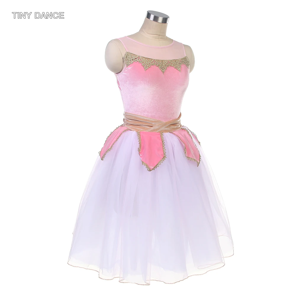 Tutu de danse de Ballet pour enfants et adultes, Costumes de ballerine, robe longue pour filles, vêtements de scène, Tutus romantiques pour femmes, 25012
